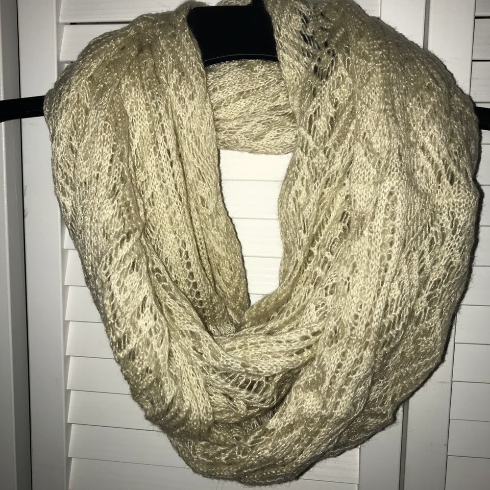 Cream infinity scarf